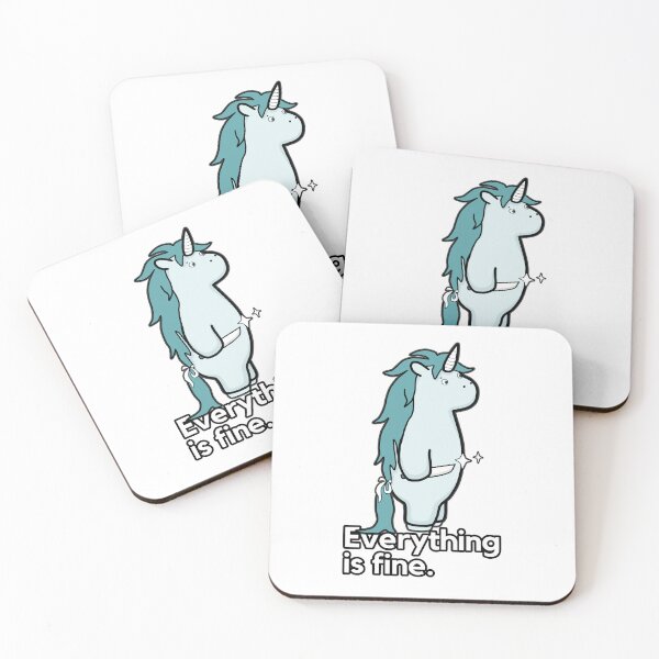 Item preview, Everything Is Fine - Sarcastic Stabby The Unicorn designed and sold by ViewerEqualsPhoton.