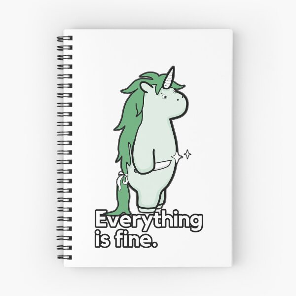 Item preview, Everything Is Fine - Sarcastic Stabby The Unicorn designed and sold by ViewerEqualsPhoton.
