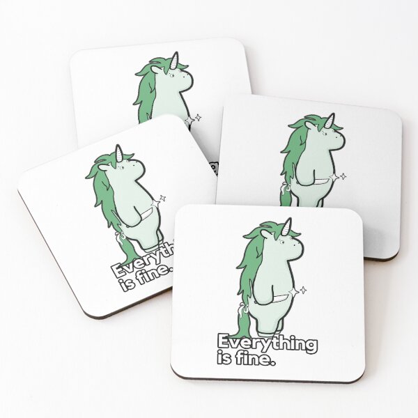 Item preview, Everything Is Fine - Sarcastic Stabby The Unicorn designed and sold by ViewerEqualsPhoton.