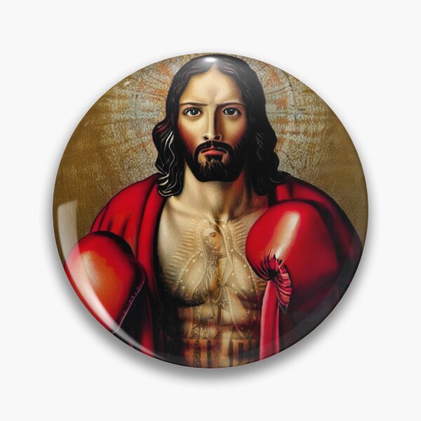Item preview, Boxing Jesus Fights for You! designed and sold by WeedLoveJesus.
