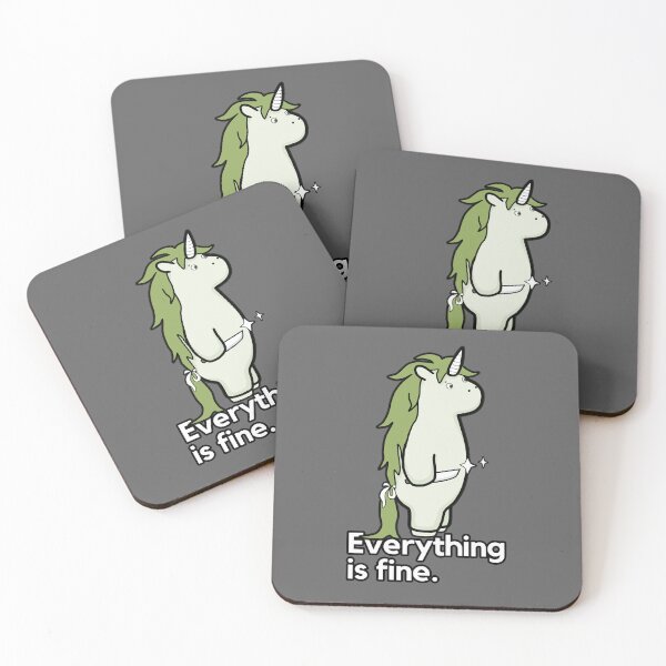 Item preview, Copy of Everything Is Fine - Sarcastic Stabby The Unicorn designed and sold by ViewerEqualsPhoton.