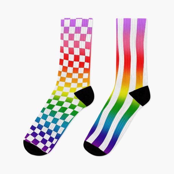 Item preview, Rainbow Checkers and Stripes designed and sold by OneWildDragon.