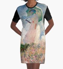 Vestido camiseta Femme à l'ombrelle tournée vers la gauche (Mujer con sombrilla, hacia la izquierda) - Claude Monet