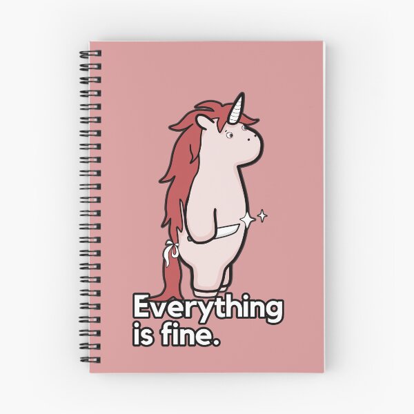 Item preview, Everything Is Fine - Sarcastic Stabby The Unicorn designed and sold by ViewerEqualsPhoton.