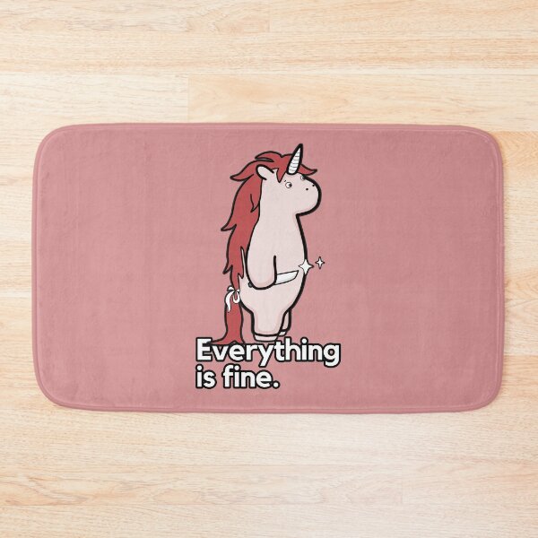 Item preview, Everything Is Fine - Sarcastic Stabby The Unicorn designed and sold by ViewerEqualsPhoton.