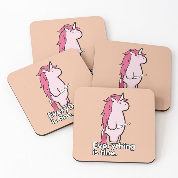 Item preview, Everything Is Fine - Sarcastic Stabby The Unicorn designed and sold by ViewerEqualsPhoton.