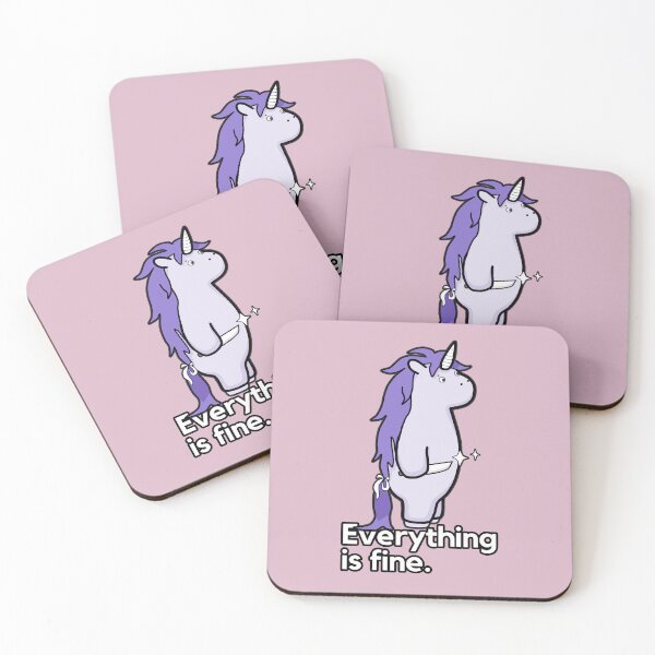 Item preview, Everything Is Fine - Sarcastic Stabby The Unicorn designed and sold by ViewerEqualsPhoton.