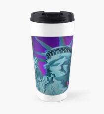 Taza de viaje Estatua de la libertad de Gliched