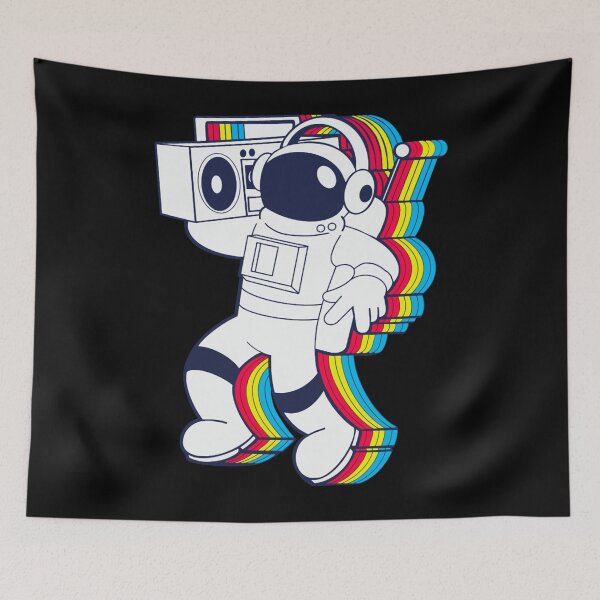 Item preview, Astronauta con un boombox designed and sold by DamionYost5.