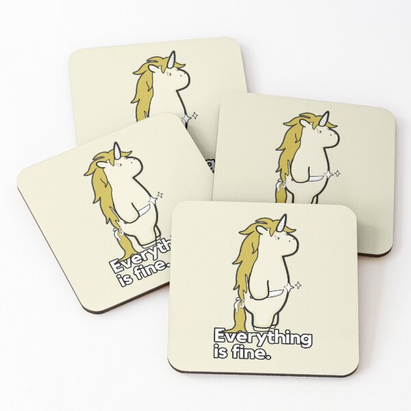 Item preview, Everything Is Fine - Sarcastic Stabby The Unicorn designed and sold by ViewerEqualsPhoton.