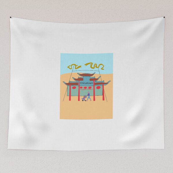 Item preview, Chinatown, Los Angeles designed and sold by FrenchCarAmel.