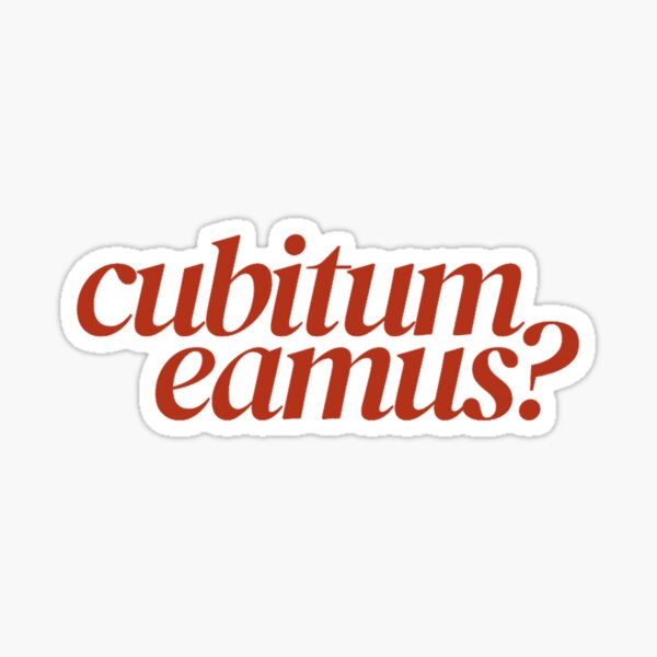 Item preview, cubitum eamus Classic  designed and sold by LiteraryLizzi.