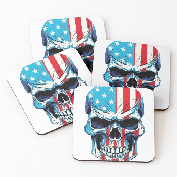 Item preview, Showing off my patriotic side with this bold American Skull Flag US designed and sold by cafegrafis.