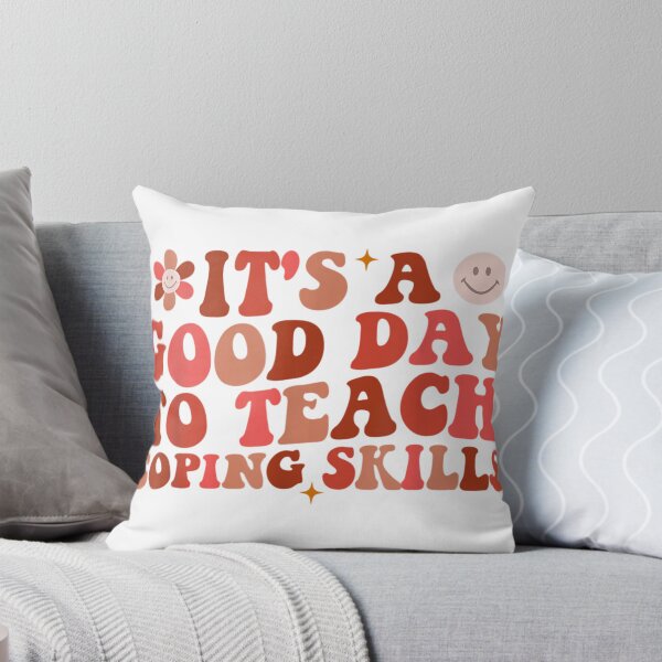 Artikelvorschau, Grooviges T-Shirt „Es ist ein guter Tag, um Bewältigungsstrategien für die psychische Gesundheit zu lehren“. entworfen und verkauft von ShaStyle ArtFo.
