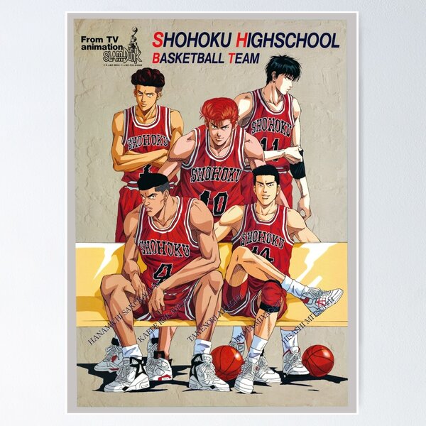 Slam Dunk, Shohoku Team Poster for Sale by GroupieClub