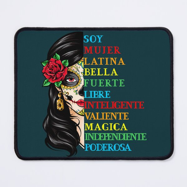 Item preview, Soy Mujer Latina Chingona Red Rose in Hair Inspirational designed and sold by OdenBernales.