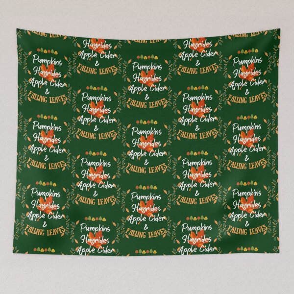 Item preview, Pumpkins Hayrides Apple Cider And Falling Leaves designed and sold by HypatianytMelan.