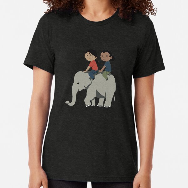 Chloe & Nadine - Elephant Tri-blend T-Shirt