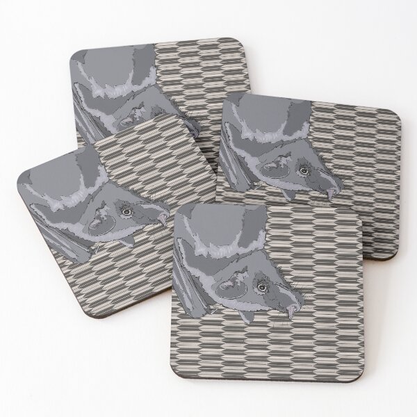 Item preview, Leaf-Nosed Bat on Tile Background designed and sold by Amy--Katie.