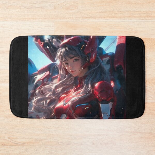 Item preview, Beautiful Girl in red armor and Robot designed and sold by RoughSwallow.