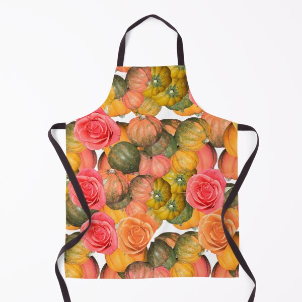 Item preview, Acorn Squash and Roses - Fall Time - Photography - Repeating Pattern designed and sold by Victoria Rose.
