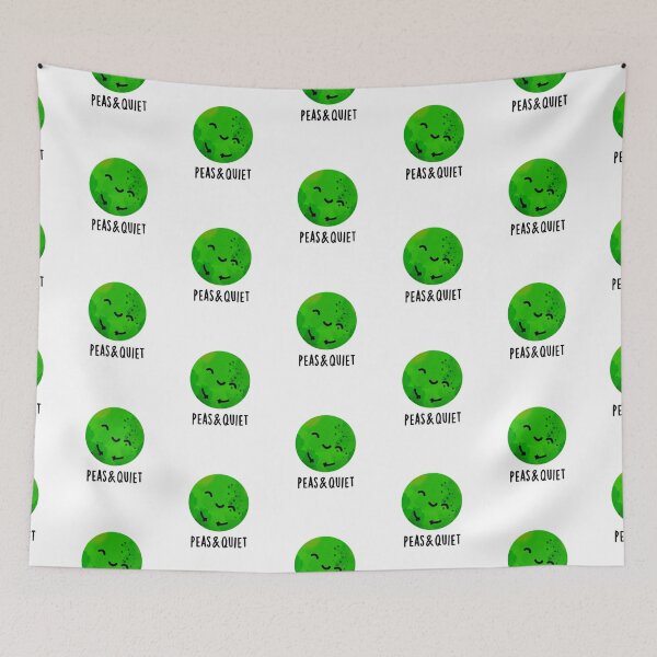 Item preview, Peas And Quiet Funny Veggie Puns  designed and sold by punnybone.