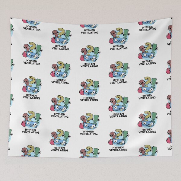 Item preview, Hyphen Ventilating Funny Punctuation Puns  designed and sold by punnybone.