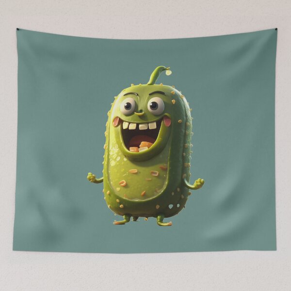 Item preview, Happy Pickle - Digital Cartoon Character designed and sold by D-D-Pabby.