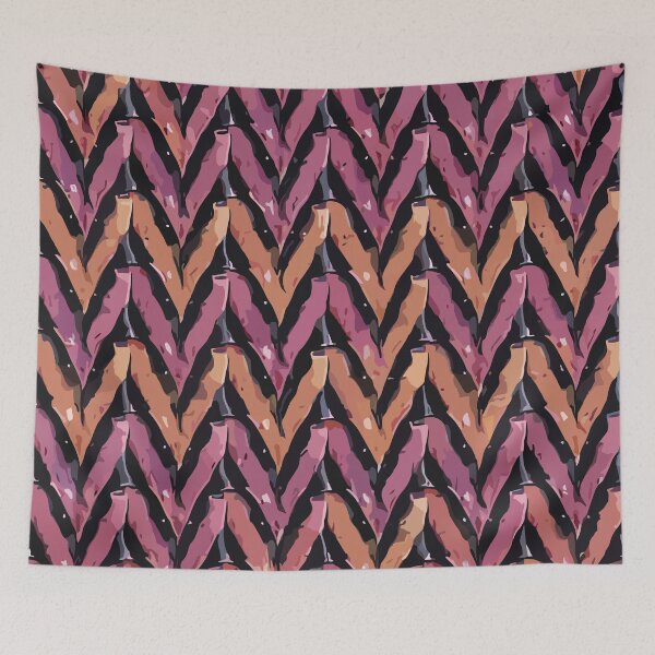 Item preview, Vibrant Crochet Inspired Zigzag Pattern designed and sold by Tamas Das.