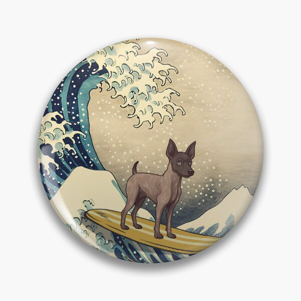 Item preview, Xoloitzcuintli Xolo Kanagawa Japanese Surfing Wave designed and sold by rafaeltto.