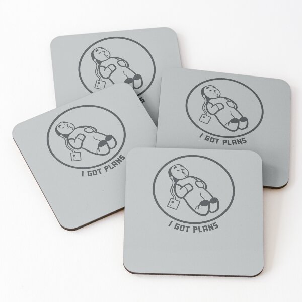 Item preview, I've got plans. Minimalist, stylized art for introverts in dark ink designed and sold by martodesign.