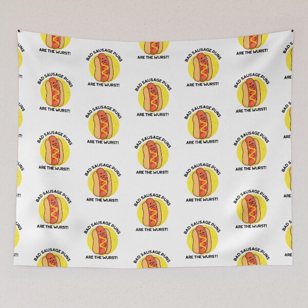 Item preview, Bad Sausage Puns Are The Wurst Funny Food Puns  designed and sold by punnybone.