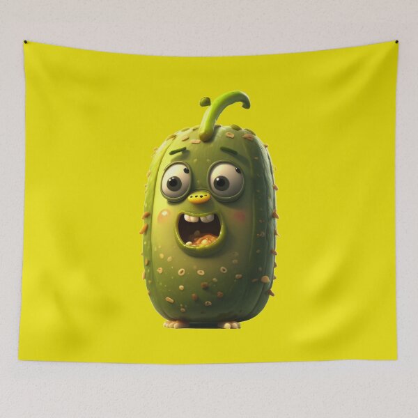 Item preview, Worried Pickle - Digital Cartoon Character designed and sold by D-D-Pabby.