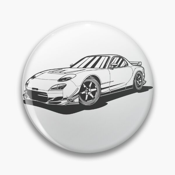 Item preview, MAZDA RX-7 FD LINE ART designed and sold by TrilogyMerch.