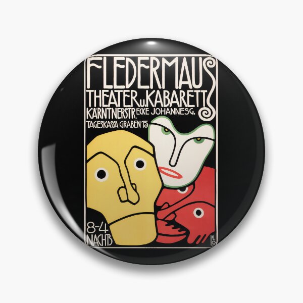 Item preview, FLEDERMAUS THEATER CABARET 1900s Vintage Art Deco Lithograph   	 designed and sold by nawakrdksv28.