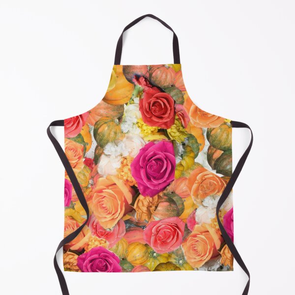 Item preview, Acorn Squash and Vibrant Roses - Fall Time - Repeating Pattern - Photography designed and sold by Victoria Rose.