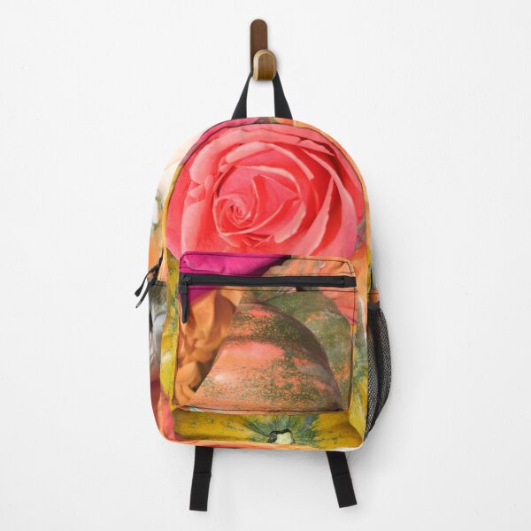 Item preview, Acorn Squash and Vibrant Roses - Fall Time - Repeating Pattern - Photography designed and sold by Victoria Rose.