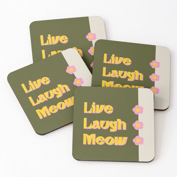 Item preview, Live Laugh Meow designed and sold by sabinako.