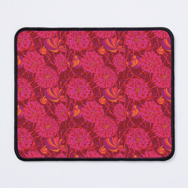 Item preview, red flower hearts red background designed and sold by GENEST-V.