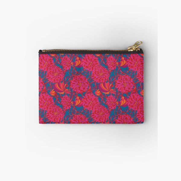 Item preview, Hearts of red flowers blue background designed and sold by GENEST-V.