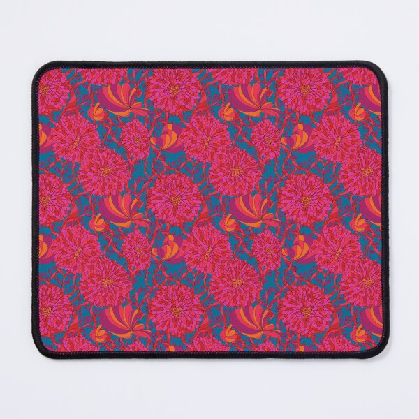 Item preview, Hearts of red flowers blue background designed and sold by GENEST-V.