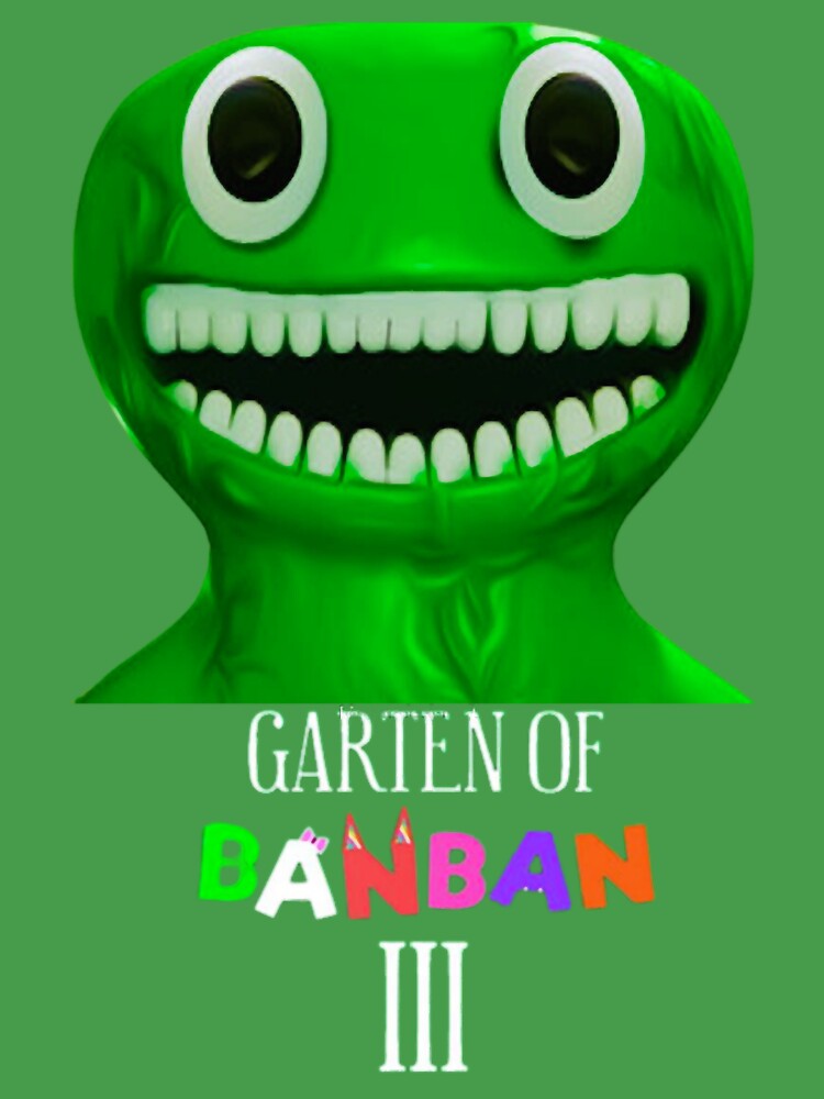 Jumbo Josh. Garten of Banban character. Horror games 2023. Green