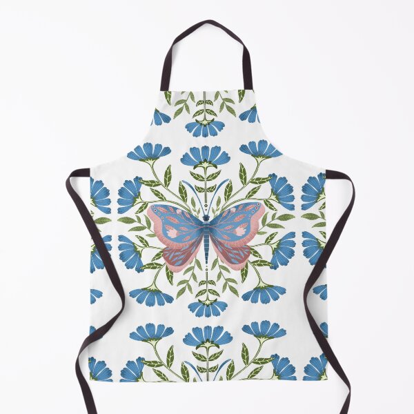 Item preview, Blue flower with butterfly designed and sold by pinkyfish1010.