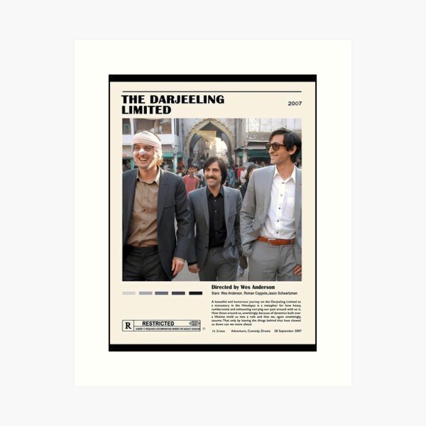 Darjeeling Limited Wes Anderson Cult Movie Premium Poster 