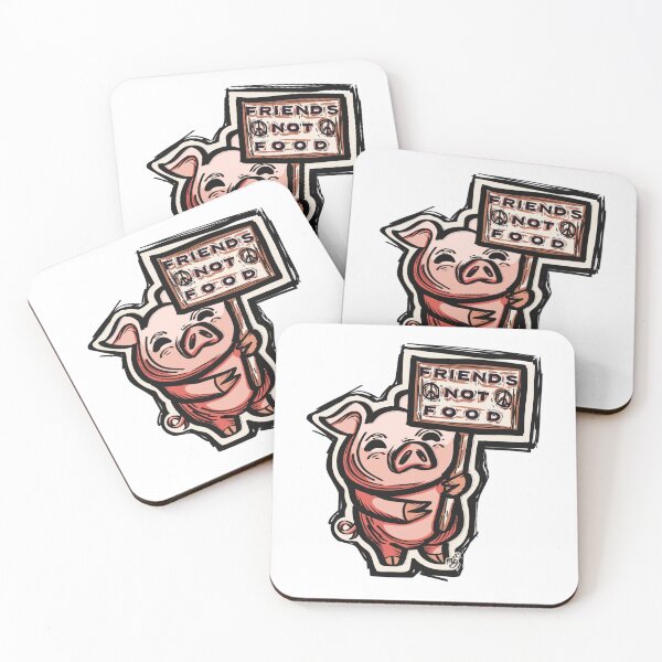 Item preview, Friends Not Food Woodcut designed and sold by nofearqueer.