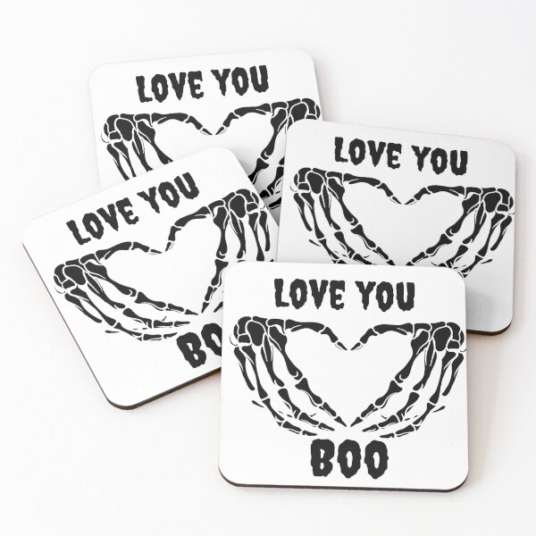 Item preview, Love You Boo Skeleton Heart Hands designed and sold by Petal & Flame.