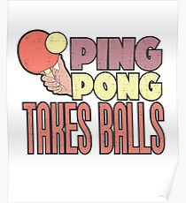 PING PONG Takes Balls Poster