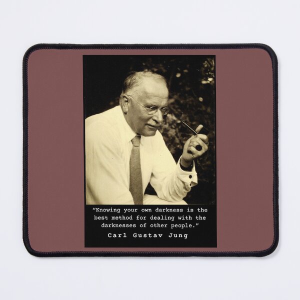 Item preview, Carl Jung  portrait and quote: Knowing your own darkness is the best method... designed and sold by artbleed.