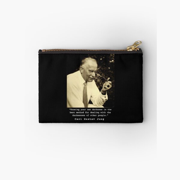 Item preview, Carl Jung  portrait and quote: Knowing your own darkness is the best method... designed and sold by artbleed.