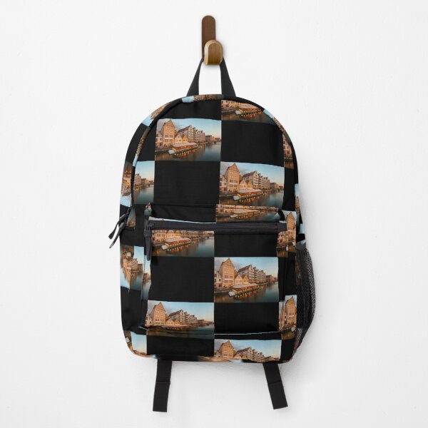 Item preview, Gdansk (Danzig) at sunset with reflection in Motlawa river, Poland Long  designed and sold by torrez-lavonna.